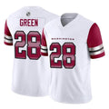 Fenge W.Commanders #28 Darrell Green Player  White Vapor F.U.S.E. Limited Stitched Jerseys