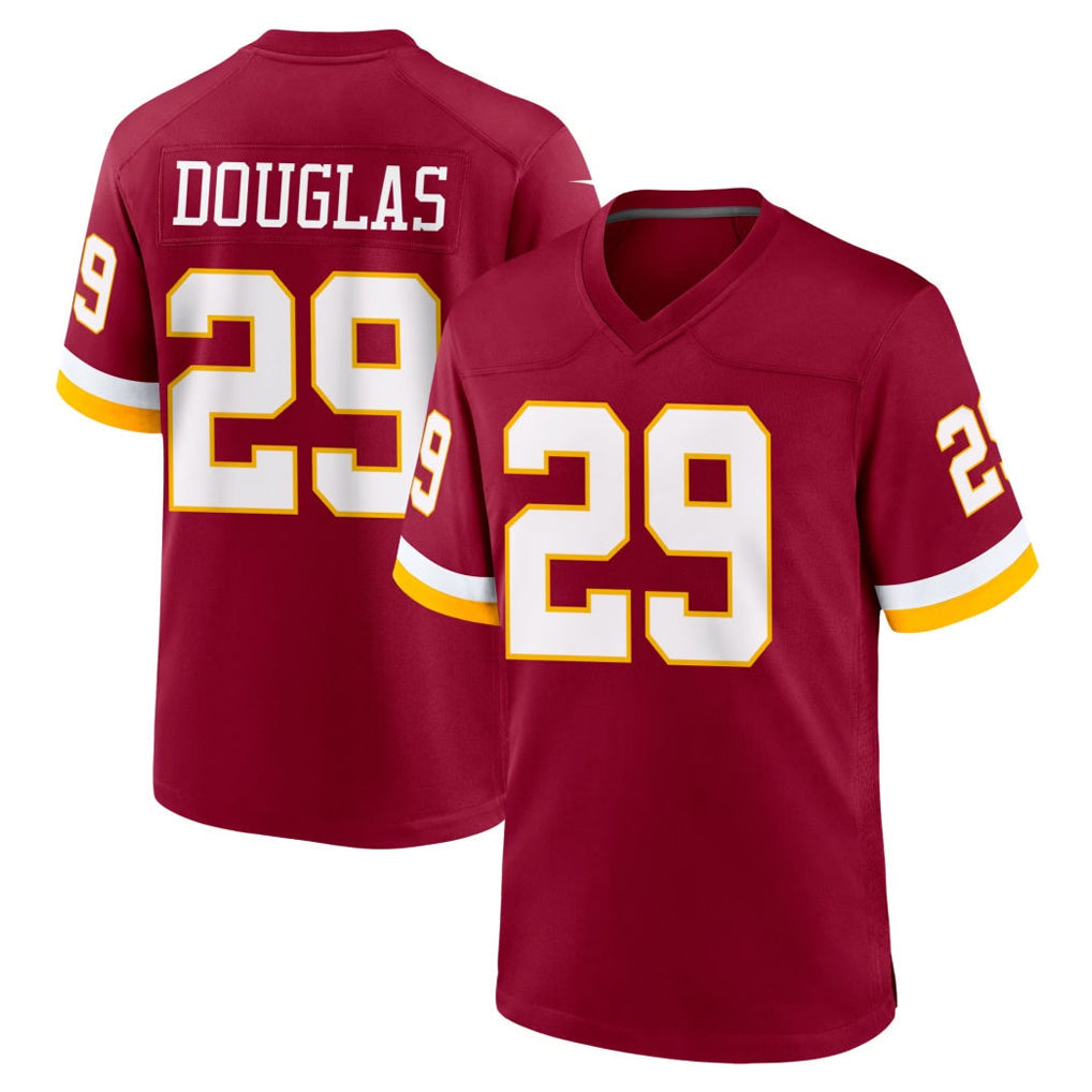 Fenge W.Commanders #29 Rasul Douglas Player Burgundy Game Home Stitched Jerseys