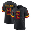 Fenge W.Commanders #2 Amik Robertson Player Black Limited Home Game Stitched Jerseys