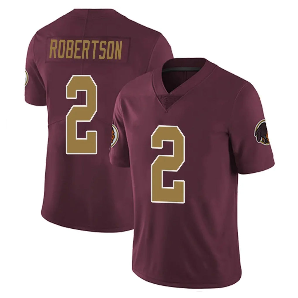 Fenge W.Commanders #2 Amik Robertson Player Burgundy Alternate Vapor Untouchable Home Game Stitched Jerseys