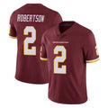 Fenge W.Commanders #2 Amik Robertson Player Burgundy Limited Team Color Vapor Untouchable Home Game Stitched Jerseys