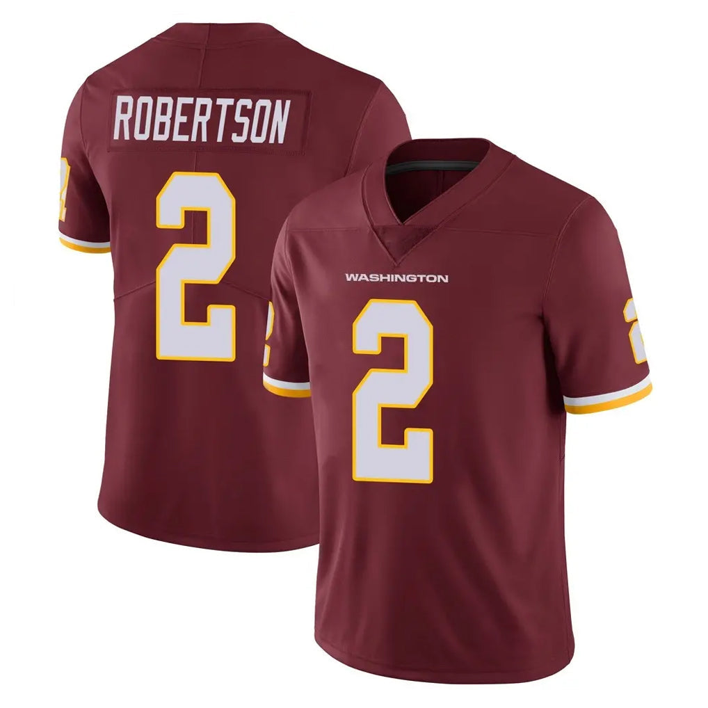 Fenge W.Commanders #2 Amik Robertson Player Burgundy Limited Team Color Vapor Untouchable Home Game Stitched Jerseys