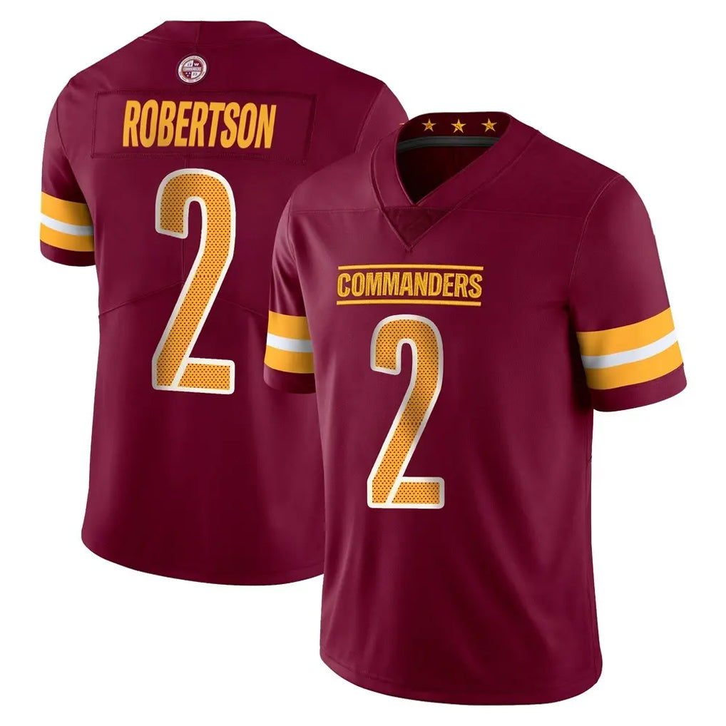 Fenge W.Commanders #2 Amik Robertson Player Burgundy Limited Vapor Home Game Stitched Jerseys