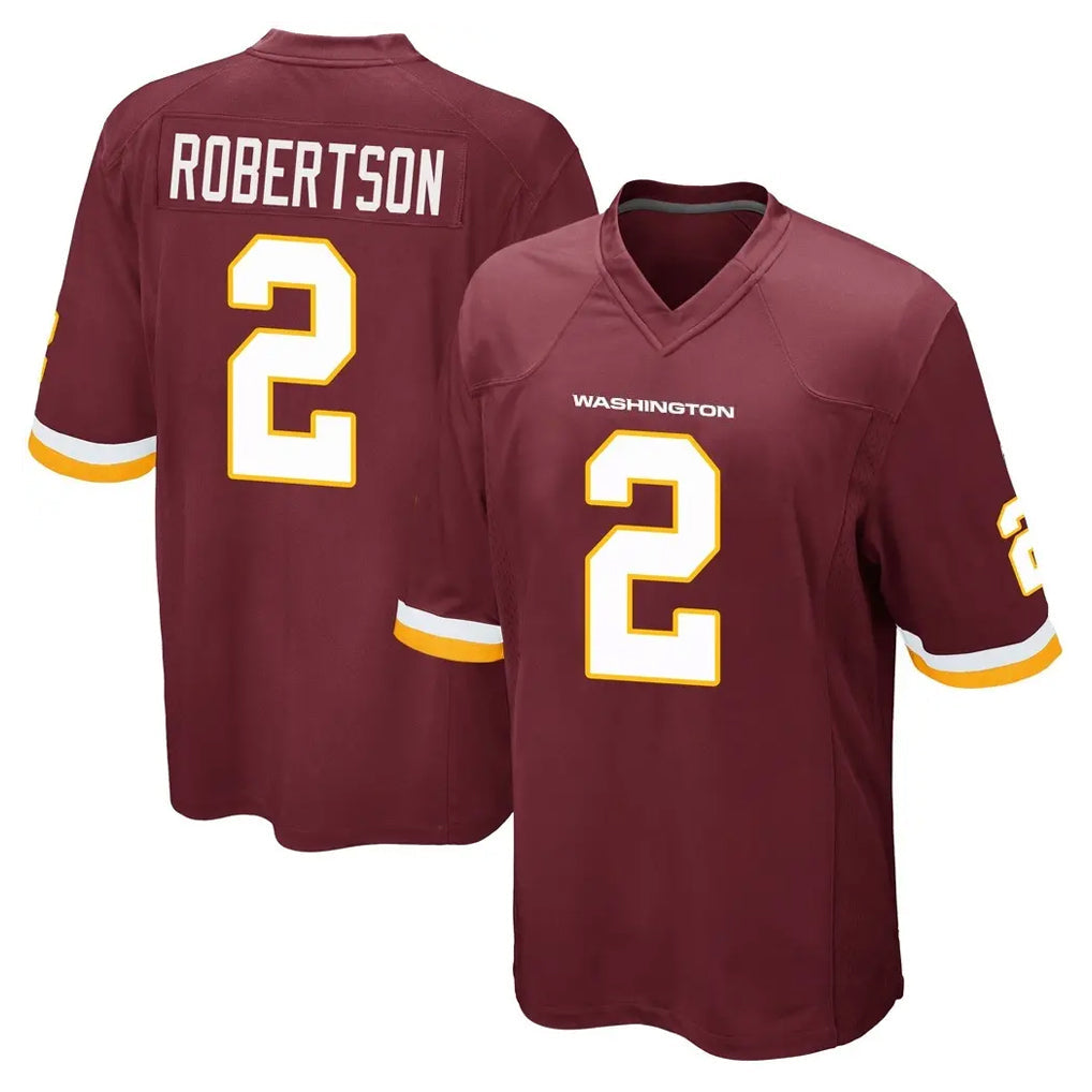 Fenge W.Commanders #2 Amik Robertson Player Burgundy Team Color Home Game Stitched Jerseys