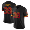 Fenge W.Commanders #39 Jeremy Reaves Player Black Limited Vapor Home Game Stitched Jerseys