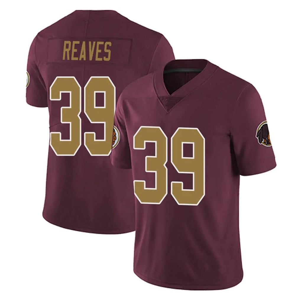 Fenge W.Commanders #39 Jeremy Reaves Player Burgundy Alternate Vapor Untouchable Home Game Stitched Jerseys