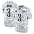 Fenge W.Commanders #3 Stefon Diggs Player Arctic Camo Limited Salute To Service Home Game Stitched Jerseys