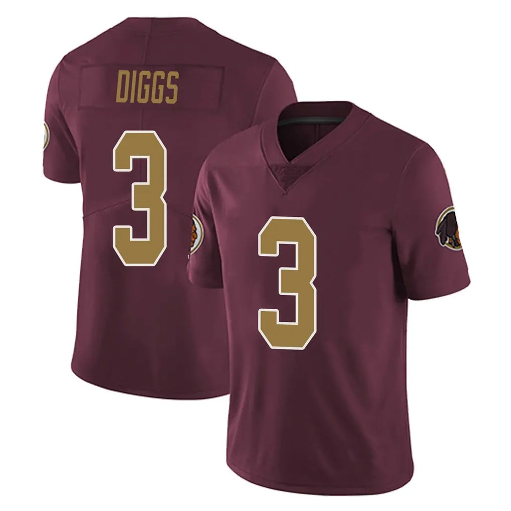 Fenge W.Commanders #3 Stefon Diggs Player Burgundy Alternate Vapor Untouchable Home Game Stitched Jerseys