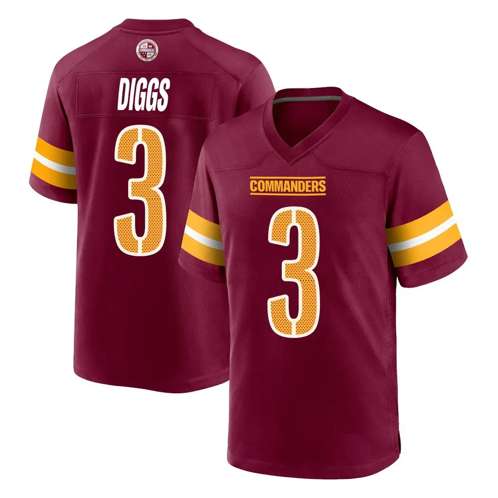 Fenge W.Commanders #3 Stefon Diggs Player Burgundy Home Game Stitched Jerseys