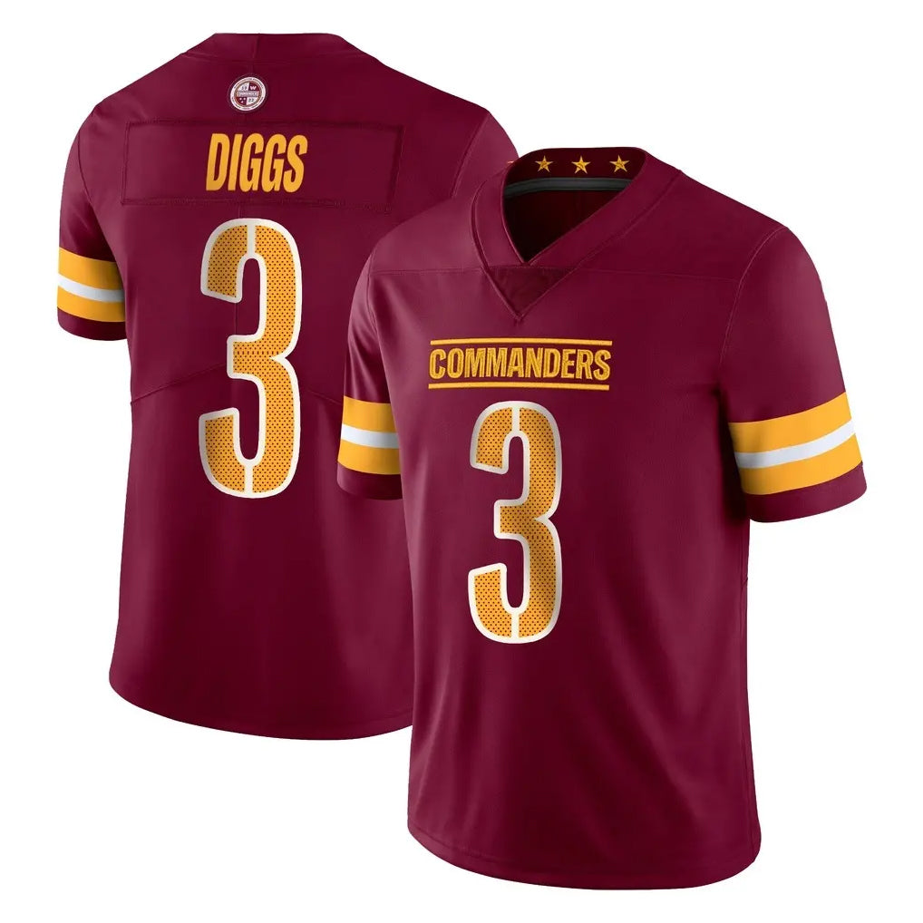 Fenge W.Commanders #3 Stefon Diggs Player Burgundy Limited Vapor Home Game Stitched Jerseys