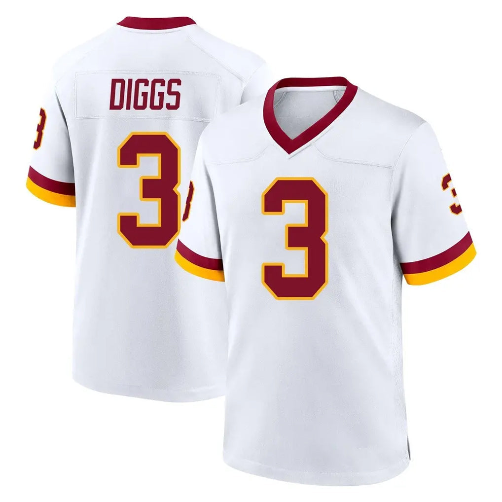 Fenge W.Commanders #3 Stefon Diggs Player White Home Game Stitched Jerseys
