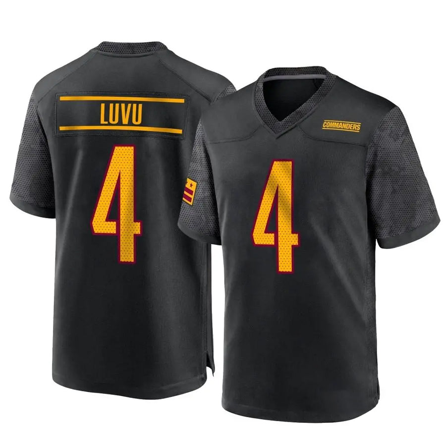 Fenge W.Commanders #4 Frankie Luvu Player Black Home Game Stitched Jerseys