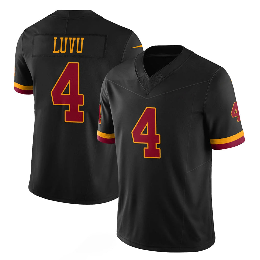 Fenge W.Commanders #4 Frankie Luvu Player Black Limited Vapor Home Game Stitched Jerseys