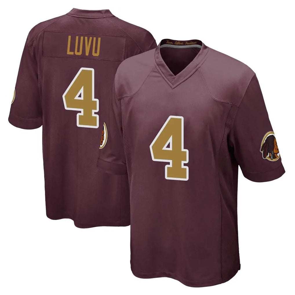 Fenge W.Commanders #4 Frankie Luvu Player Burgundy Alternate Home Game Stitched Jerseys