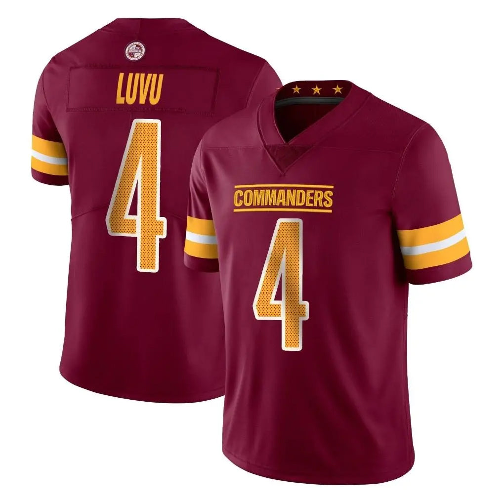 Fenge W.Commanders #4 Frankie Luvu Player Burgundy Limited Vapor Home Game Stitched Jerseys