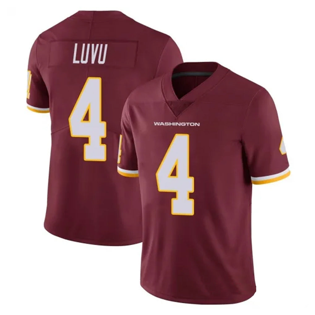 Fenge W.Commanders #4 Frankie Luvu Player Burgundy Vapor Limited Stitched Jerseys