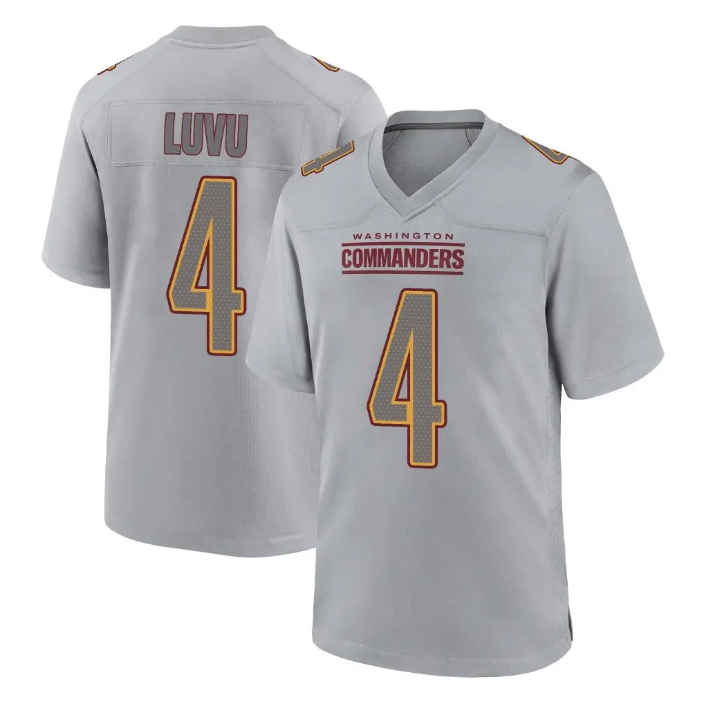 Fenge W.Commanders #4 Frankie Luvu Player Gray Atmosphere Fashion Home Game Stitched Jerseys