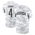 Fenge W.Commanders #4 Frankie Luvu Player Salute to Service Hoodies T-Shirts Football Jerseys