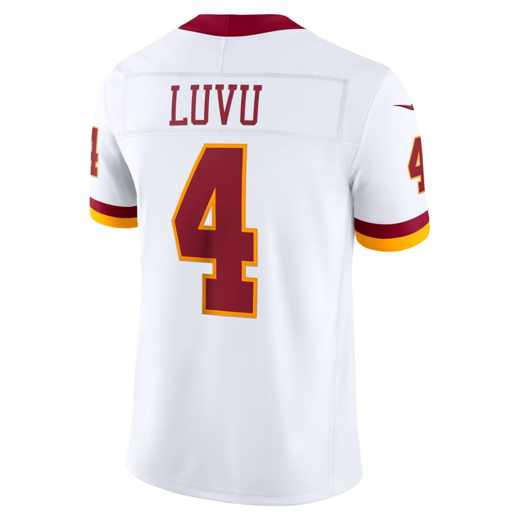 Fenge W.Commanders #4 Frankie Luvu White Vapor F.U.S.E. Stitched Limited Jerseys