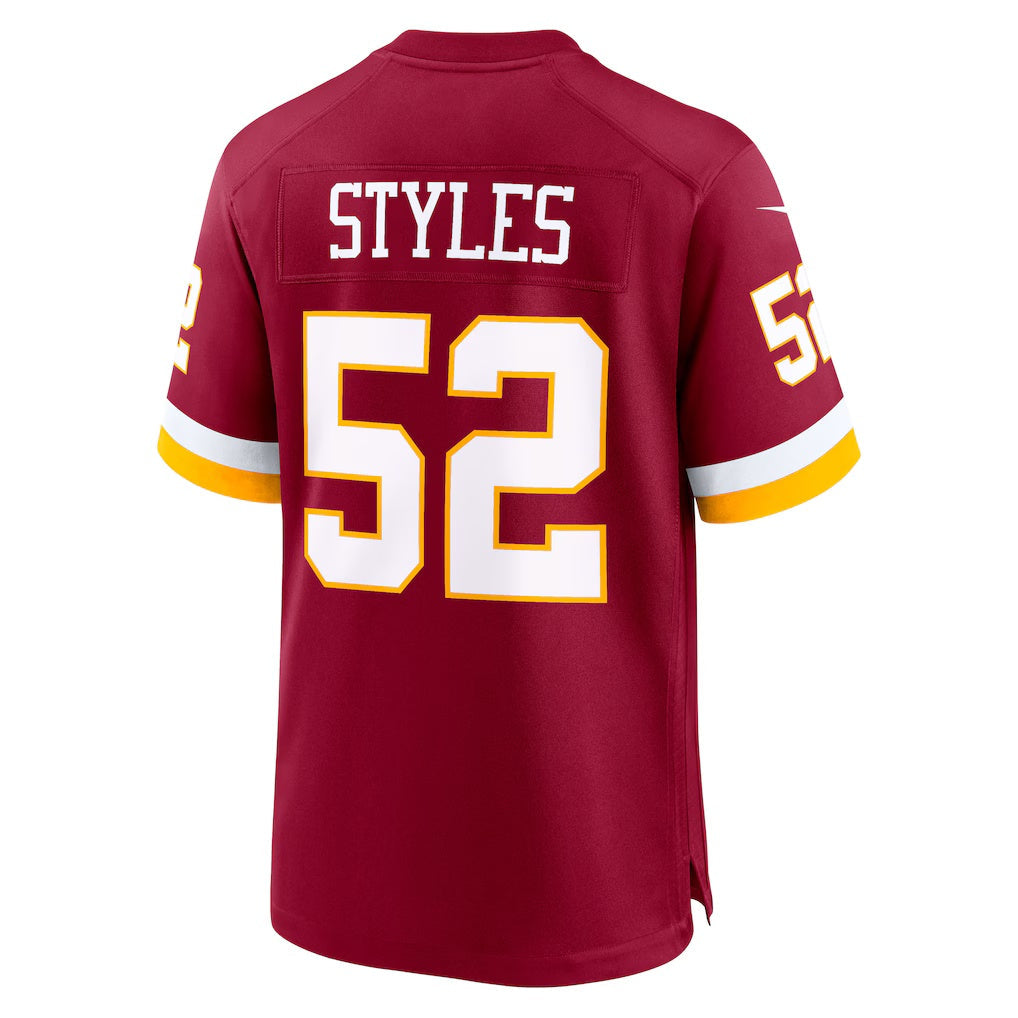 Fenge W.Commanders #52 Sonny Styles Burgundy 2026 Draft First Round Pick No. 7 Team Game Stitched Jerseys