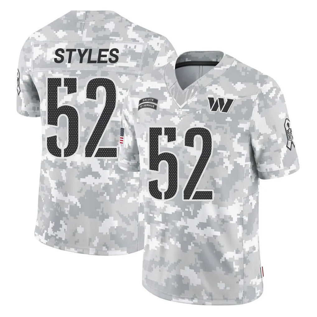 Fenge W.Commanders #52 Sonny Styles Player Arctic Camo Limited Salute To Service Home Game Stitched Jerseys