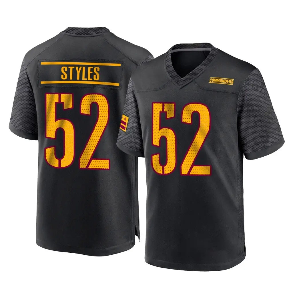 Fenge W.Commanders #52 Sonny Styles Player Black Home Game Stitched Jerseys