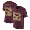 Fenge W.Commanders #52 Sonny Styles Player Burgundy Alternate Vapor Untouchable Home Game Stitched Jerseys