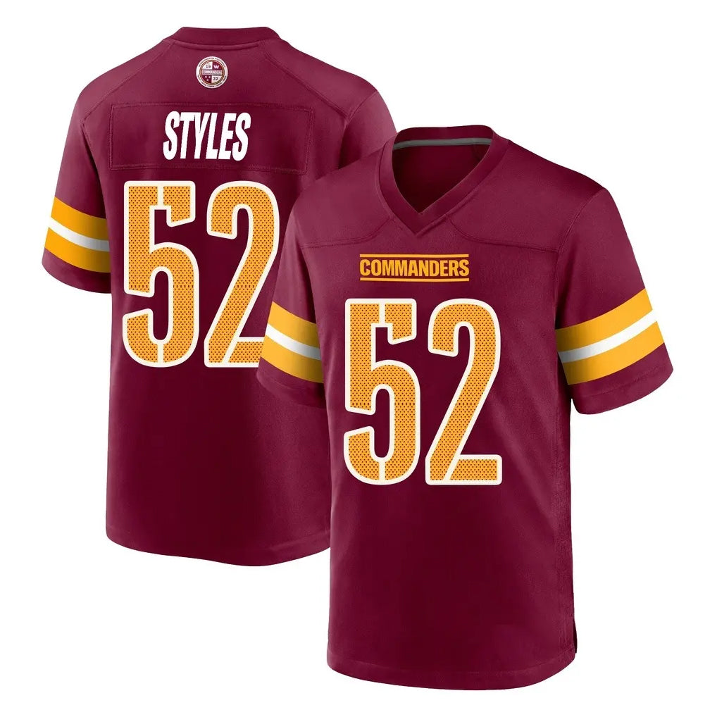 Fenge W.Commanders #52 Sonny Styles Player Burgundy Home Game Stitched Jerseys