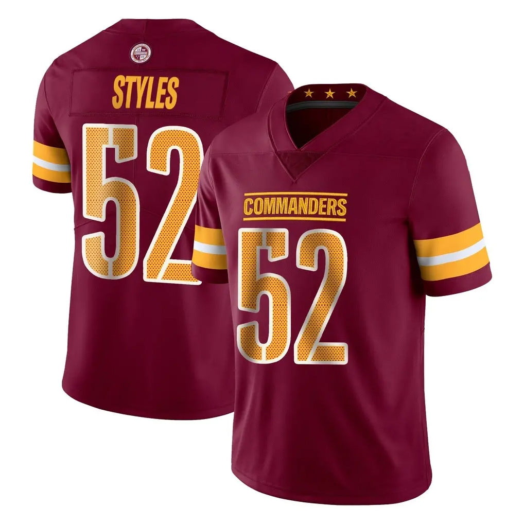 Fenge W.Commanders #52 Sonny Styles Player Burgundy Limited Vapor Home Game Stitched Jerseys