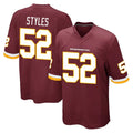 Fenge W.Commanders #52 Sonny Styles Player Burgundy Team Color Home Game Stitched Jerseys