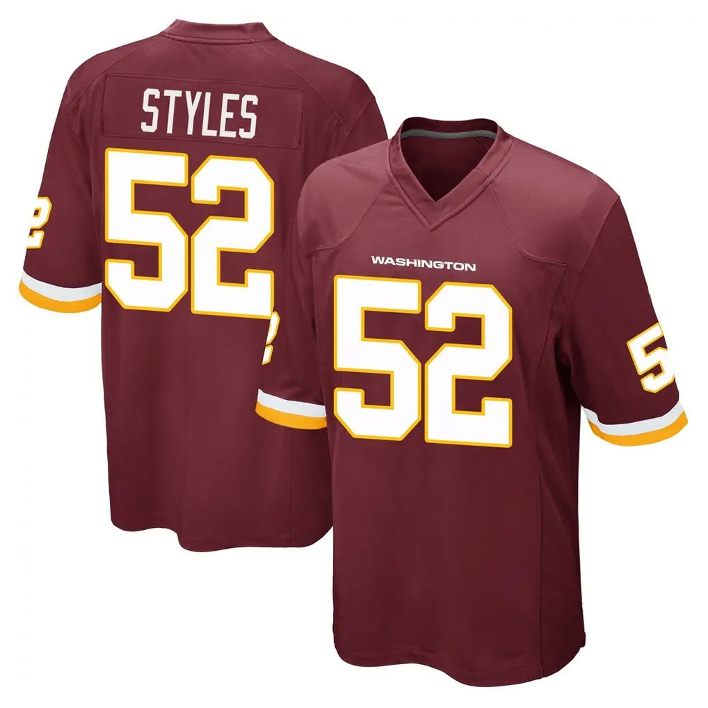 Fenge W.Commanders #52 Sonny Styles Player Burgundy Team Color Home Game Stitched Jerseys