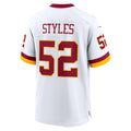 Fenge W.Commanders #52 Sonny Styles White Game Super Bowl Era Stitched Jerseys