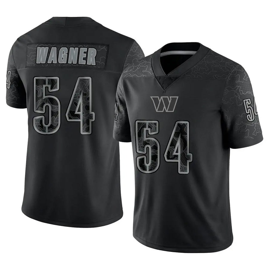 Fenge W.Commanders #54 Bobby Wagner Player Black RFLCTV Limited Stitched Jerseys