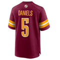 Fenge W.Commanders #5 Jayden Daniels Burgundy 2024 Draft First Round Pick Player Game Stitched Jersey
