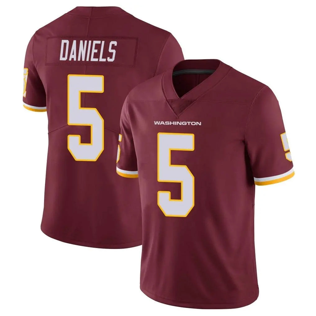 Fenge W.Commanders #5 Jayden Daniels Player Burgundy Vapor Limited Stitched Jerseys