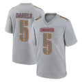 Fenge W.Commanders #5 Jayden Daniels Player Gray Atmosphere Fashion Home Game Stitched Jerseys