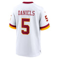 Fenge W.Commanders #5 Jayden Daniels Player White Home Game Stitched Jerseys