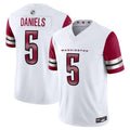 Fenge W.Commanders #5 Jayden Daniels Player White Vapor F.U.S.E. Limited Stitched Jerseys