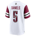 Fenge W.Commanders #5 Jayden Daniels White 2024 Draft First Round Pick Player Game Stitched Jersey