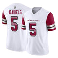 Fenge W.Commanders #5 Jayden Daniels White Vapor F.U.S.E. Limited Home Game Stitched Jerseys