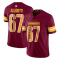 Fenge W.Commanders #67 Nick Allegretti Player Burgundy Limited Vapor Home Game Stitched Jerseys