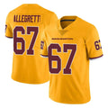 Fenge W.Commanders #67 Nick Allegretti Player Gold Limited Color Rush Home Game Stitched Jerseys