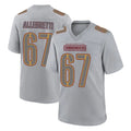 Fenge W.Commanders #67 Nick Allegretti Player Gray Atmosphere Fashion Home Game Stitched Jerseys