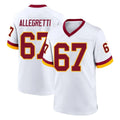 Fenge W.Commanders #67 Nick Allegretti Player White Home Game Stitched Jerseys