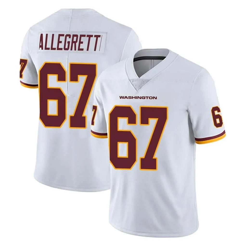 Fenge W.Commanders #67 Nick Allegretti Player White Limited Vapor Untouchable Home Game Stitched Jerseys