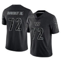 Fenge W.Commanders #72 Josh Conerly Jr. Player Black Limited Reflective Home Game Stitched Jerseys