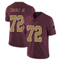 Fenge W.Commanders #72 Josh Conerly Jr. Player Burgundy Alternate Vapor Untouchable Home Game Stitched Jerseys