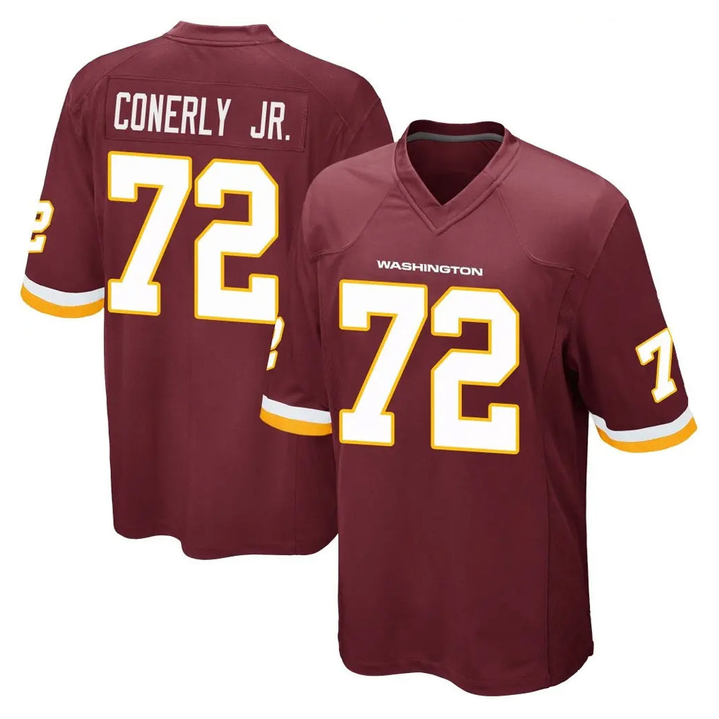Fenge W.Commanders #72 Josh Conerly Jr. Player Burgundy Team Color Home Game Stitched Jerseys