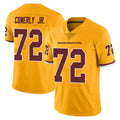 Fenge W.Commanders #72 Josh Conerly Jr. Player Gold Limited Color Rush Home Game Stitched Jerseys