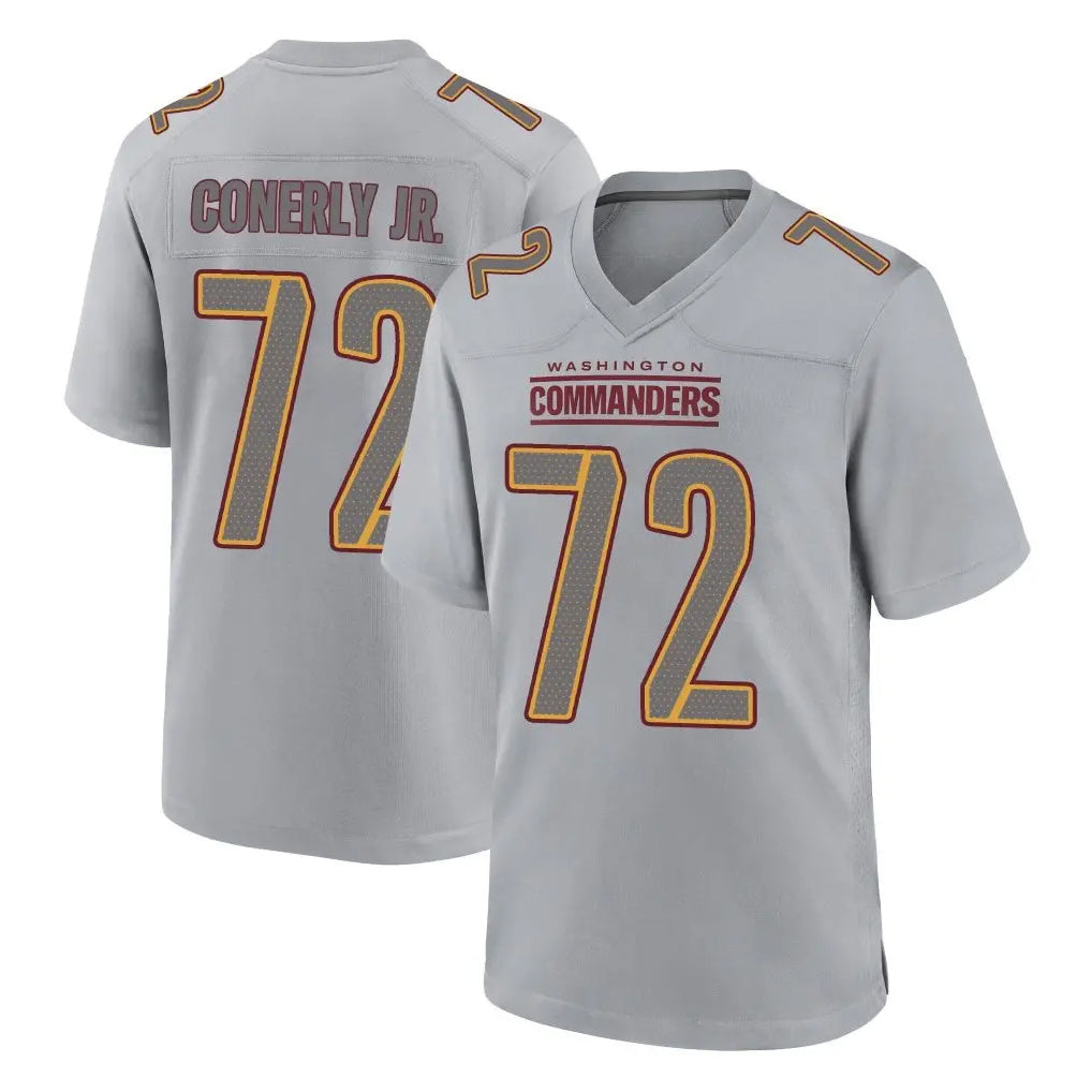 Fenge W.Commanders #72 Josh Conerly Jr. Player Gray Atmosphere Fashion Home Game Stitched Jerseys